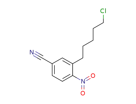 1-(2-nitro-5-cyano)phenyl-5-chloro-n-pentane