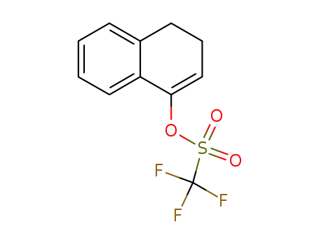 Molecular Structure of 123994-49-0 (Methanesulfonic acid, trifluoro-, 3,4-dihydro-1-naphthalenyl ester)