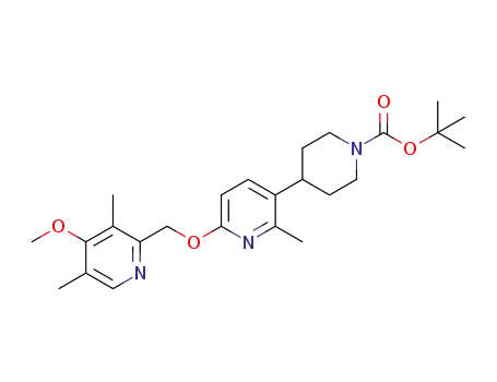 tert-butyl 4-{6-[(4-methoxy-3,5-dimethylpyridin-2-yl)-methoxy]-2-methylpyridin-3-yl}piperidine-1-carboxylate