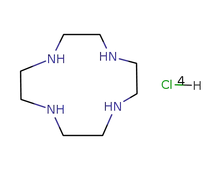Molecular Structure of 10045-25-7 (1,4,7,10-Tetraazacyclododecane, hydrochloride (1:4))