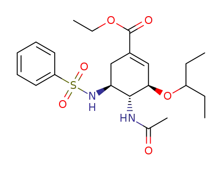 ethyl (3R,4R,5S)-4-acetamido-3-(pentan-3-yloxy)-5-(phenylsulfonamido)cyclohex-1-ene-1-carboxylate