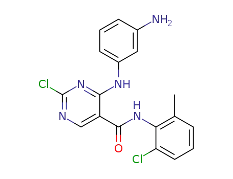 4-((3-aminophenyl)amino)-2-chloro-N-(2-chloro-6-methylphenyl)pyrimidine-5-carboxamide