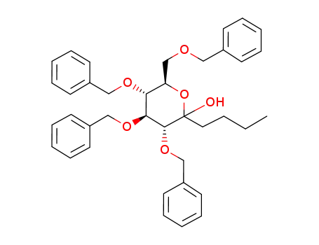 2,3,4,6-tetra-O-benzyl-1-C-butyl-D-glucopyranose