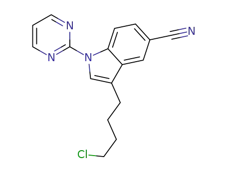 3-(4-chlorobutyl)-1-(pyrimidin-2-yl)-1H-indole-5-carbonitrile