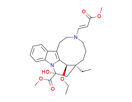 methyl (9R,11S,19R)-19-ethoxy-11-ethyl-9-hydroxy-15-[(1E)-3-methoxy-3-oxoprop-1-en-1-yl]-8,15-diazatetracyclo[9.6.2.02,7.08,18]nonadeca-1(18),2,4,6-tetraene-9-carboxylate