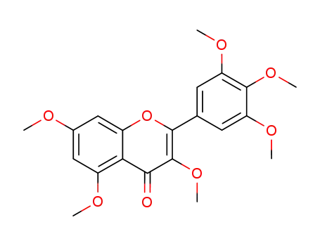 Molecular Structure of 14813-27-5 (2-(3,4,5-Trimethoxyphenyl)-3,5,7-trimethoxy-4H-1-benzopyran-4-one)
