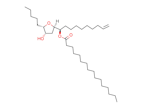 (6S,7S,9R,10R)-6,9-epoxynonadec-18-ene-7,10-diol 10-hexadecanoate