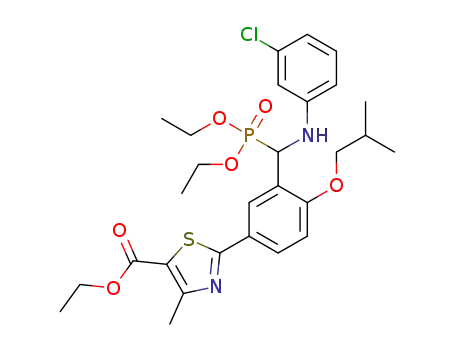 ethyl 2-(3-(((3-chlorophenyl)amino)(diethoxyphosphoryl)methyl)-4-isobutoxyphenyl)-4-methylthiazole-5-carboxylate