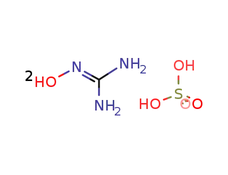 Molecular Structure of 6345-29-5 (Hydroxyguanidine sulfate)