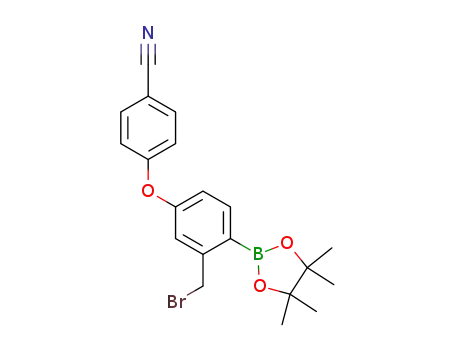 pinacol 4-(4-cyanophenoxy)-2-bromomethylphenylborate