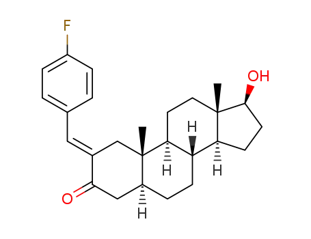 17β-hydroxy-2-(4-fluoro)benzylidene-5-androstan-3-one