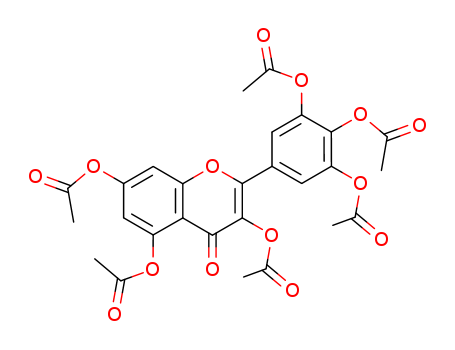 4H-1-Benzopyran-4-one,3,5,7-tris(acetyloxy)-2-[3,4,5-tris(acetyloxy)phenyl]-