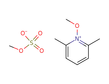 Molecular Structure of 87117-15-5 (Pyridinium, 1-methoxy-2,6-dimethyl-, methyl sulfate (1:1))