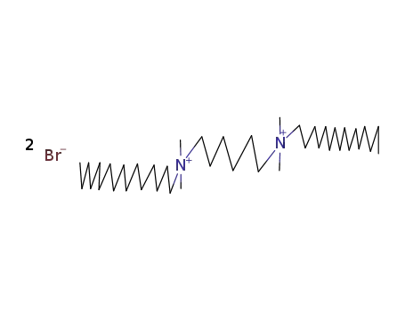 Molecular Structure of 15590-96-2 (1,6-Hexanediaminium, N,N'-dihexadecyl-N,N,N',N'-tetramethyl-,
dibromide)
