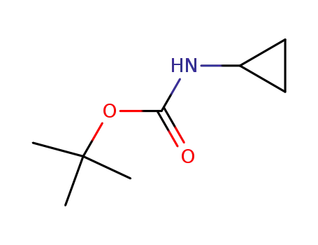Molecular Structure of 132844-48-5 (Carbamic acid, cyclopropyl-, 1,1-dimethylethyl ester (9CI))
