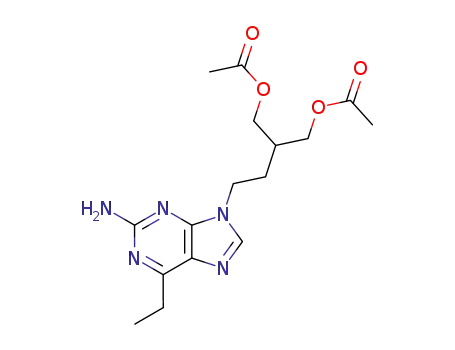 9-(4-acetoxy-3-acetoxymethylbutyl)-2-amino-6-ethylpurine