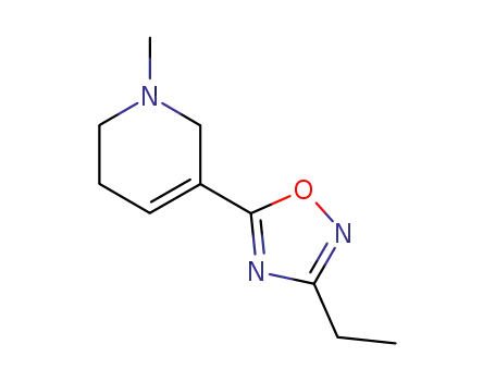 Molecular Structure of 114904-48-2 (Pyridine, 3-(3-ethyl-1,2,4-oxadiazol-5-yl)-1,2,5,6-tetrahydro-1-methyl-)