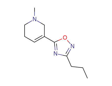 Molecular Structure of 114904-46-0 (Pyridine, 1,2,3,6-tetrahydro-1-methyl-5-(3-propyl-1,2,4-oxadiazol-5-yl)-)