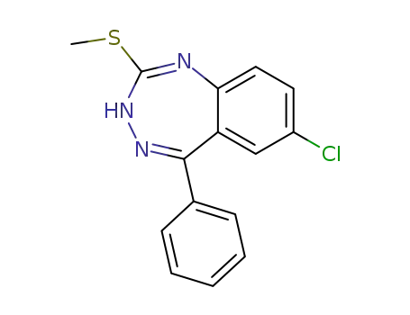 Molecular Structure of 105448-12-2 (1H-1,3,4-Benzotriazepine, 7-chloro-2-(methylthio)-5-phenyl-)