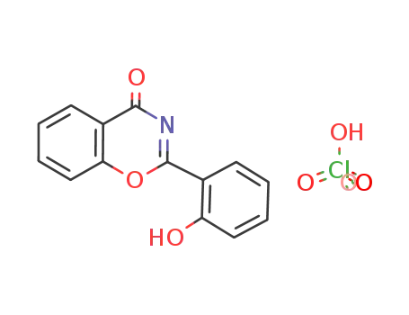 4H-1,3-Benzoxazin-4-one, 2-(2-hydroxyphenyl)-, perchlorate (salt)
