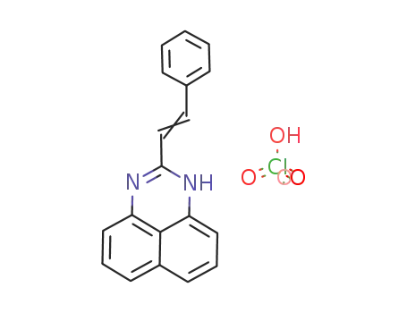 Molecular Structure of 138118-67-9 (1H-Perimidine, 2-(2-phenylethenyl)-, monoperchlorate)
