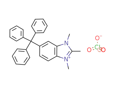 1,3-(N,N'-dimethyl)-2-methyl-5-triphenylmethylbenzimidazolium perchlorate
