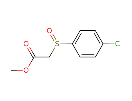 Molecular Structure of 73281-90-0 (Acetic acid, [(4-chlorophenyl)sulfinyl]-, methyl ester)