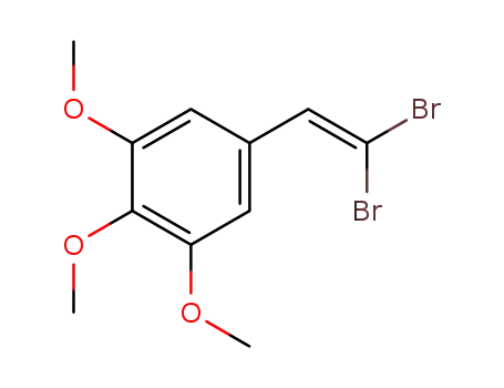 Molecular Structure of 77295-62-6 (Benzene, 5-(2,2-dibromoethenyl)-1,2,3-trimethoxy-)