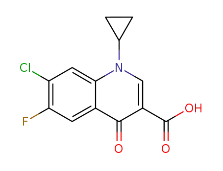 7-Chloro-6-fluoro-1-cyclopropyl-1,4-dihydro-4-oxo-3-quinoline carboxylic acid