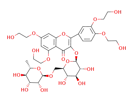 5,7,3',4'-tetra-hydroxyethyl rutoside