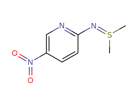 Molecular Structure of 134251-84-6 (Sulfilimine, S,S-dimethyl-N-(5-nitro-2-pyridinyl)- (9CI))