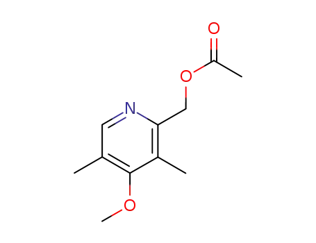 Molecular Structure of 91219-90-8 (2-(ACETOXYMETHYL)-4-METHOXY-3,5-DIMETHYLPYRIDINE)