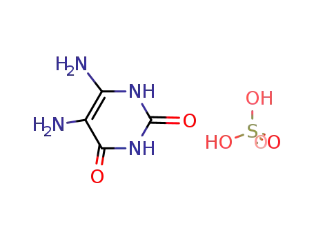 Molecular Structure of 42965-55-9 (5,6-diaminopyrimidine-2,4-diol sulphate)