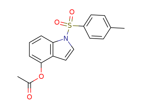 1H-Indol-4-ol, 1-[(4-methylphenyl)sulfonyl]-, acetate (ester)