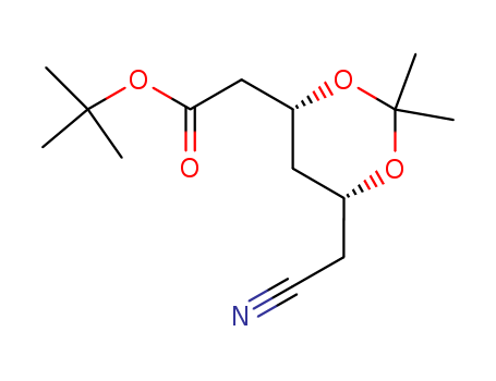1,3-Dioxane-4-aceticacid, 6-(cyanomethyl)-2,2-dimethyl-, 1,1-dimethylethyl ester, (4R,6R)-(125971-94-0)