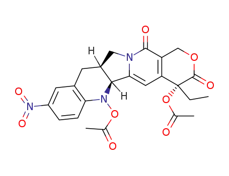 Acetic acid (4R,5bS,11aS)-4-acetoxy-4-ethyl-9-nitro-3,13-dioxo-3,4,5b,11a,12,13-hexahydro-1H,11H-2-oxa-6,12a-diaza-dibenzo[b,h]fluoren-6-yl ester