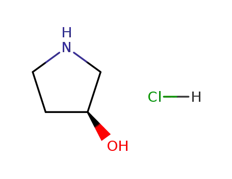 Molecular Structure of 122536-94-1 ((S)-3-Hydroxypyrrolidine hydrochloride)