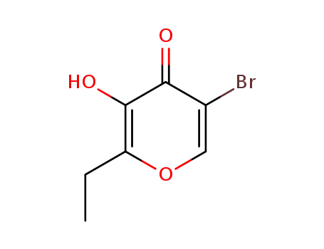 2-ethyl-3-hydroxy-5-bromo-4H-pyran-4-one
