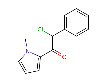 Molecular Structure of 143213-56-3 (Ethanone, 2-chloro-1-(1-methyl-1H-pyrrol-2-yl)-2-phenyl-)