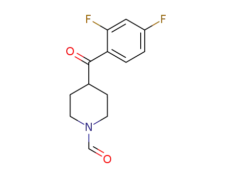 Molecular Structure of 84162-80-1 (4-(2,4-DIFLUORO-BENZOYL)-PIPERIDINE-1-CARBALDEHYDE)