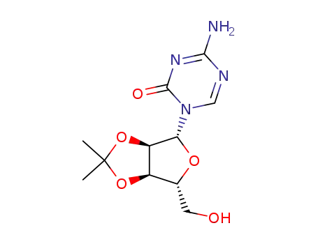 Molecular Structure of 65370-90-3 (4-amino-1-[2,3-O-(1-methylethylidene)pentofuranosyl]-1,3,5-triazin-2(1H)-one)