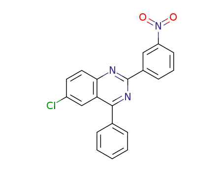 Molecular Structure of 49797-14-0 (6-chloro-2-(3-nitrophenyl)-4-phenylquinazoline)