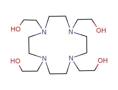 Molecular Structure of 67896-40-6 (1,4,7,10-Tetraazacyclododecane-1,4,7,10-tetraethanol)