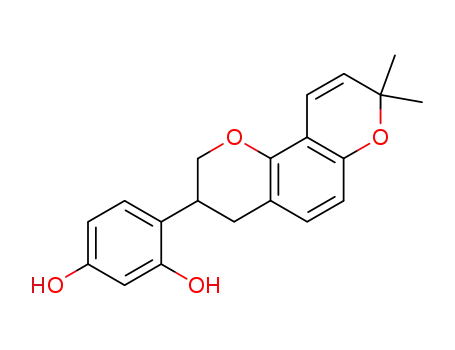 1,3-Benzenediol, 4-(3,4-dihydro-8,8-dimethyl-2H,8H-benzo(1,2-b:3,4-b')dipyran-3-yl)-, (R)-