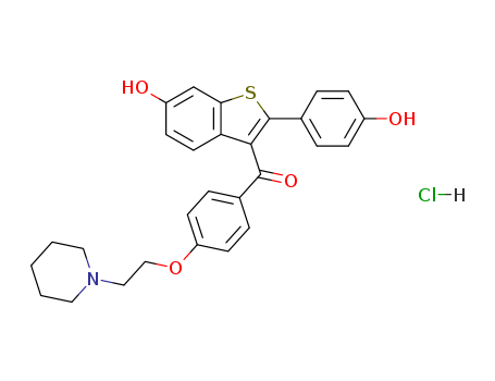 Methanone,[6-hydroxy-2-(4-hydroxyphenyl)benzo[b]thien-3-yl][4-[2-(1-piperidinyl)ethoxy]phenyl]-,hydrochloride (1:1)