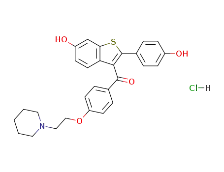 Molecular Structure of 82640-04-8 (Raloxifene hydrochloride)