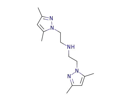 Molecular Structure of 85650-01-7 (1H-Pyrazole-1-ethanamine,
N-[2-(3,5-dimethyl-1H-pyrazol-1-yl)ethyl]-3,5-dimethyl-)