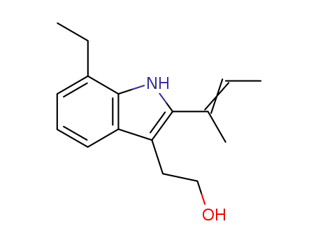 7-ethyl-2-(1-methyl-1-propenyl)-1H-indole-3-ethanol