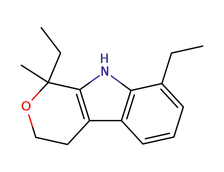 1,8-diethyl-1-methyl-1,3,4,9-tetrahydropyrano-<3,4-b>indole