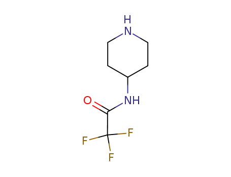 Molecular Structure of 97181-51-6 (2,2,2-TRIFLUORO-N-PIPERIDIN-4-YL-ACETAMIDE)
